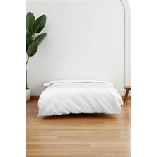 Sofline Pamuklu Beyaz Fermuarlı Yorgan Kılıfı – Çift Kişilik 200X235 cm | Şilte Koruyucu, – Dayanıklı Kumaş