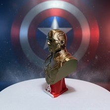 Riva Self Marvel Avengers Kaptan Amerika Dekoratif Biblo - Avengers Logolu Kaideli