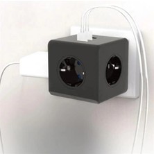 K-Yonlineticaret Isıya Dayanıklı Termal Akım Korumalı ve Çocuk Korumalı 3 Priz Girişli 3 USB Girişli