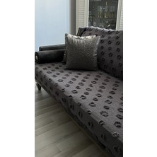 D'niss Home Ponpon Koltuk Örtüsü ANTRASIT180 x 240