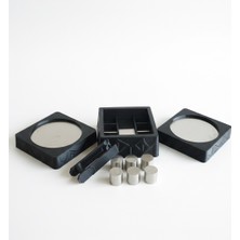 Mottopi Silindir Viski Soğutma Seti,2 Adet Bardak Soğutucu Altlık ve Paslanmaz Çelik Buz Silindiri,Özel Maşa Ile Birlikte,Metal Buz Küpü