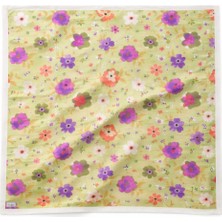 Anuk Grup Kız Çocuk Pamuklu Eşarp Çiçek Desenli Terletmeyen Yumuşak Kur’an Kursu Ramazan Teravih Başörtüsü