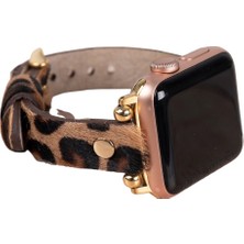 K-Yonlineticaret Apple Watch Uyumlu Deri Kordon 38-40-41MM Gt LEO1N