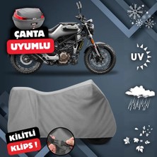 ULTRASHOP Husqvarna Svartpilen 125 Su Geçirmez Motosiklet Brandası Arka Çanta Uyumlu Motosiklet Branda