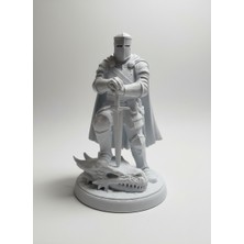Conquering Hero Beyaz Figür 15 cm | Pla Malzemeden Dekoratif Koleksiyon Ürünü