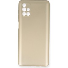 Magicool Samsung Galaxy M51 Kılıf First Silikon - Gold