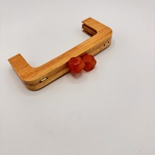 Aynalı Ahşap Burs Koyu Portakal