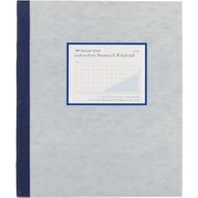 Renklimestore Laboratuvar Defteri, 4 x 4 Quad Ruling, Gri Kapak, 11" x 9.3" 100 Numaralı Set (43644)