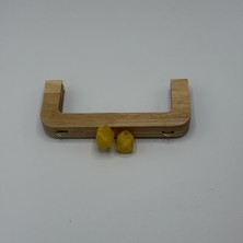 Aynalı Ahşap Burs Buz Sarı