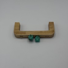 Aynalı Ahşap Burs Buz Turkuaz