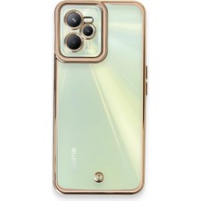 Magicool Realme C35 Kılıf Liva Lens Silikon - Pudra