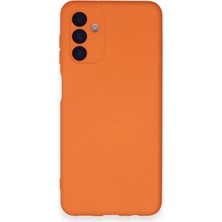 Magicool Samsung Galaxy A14 4g Kılıf Nano Içi Kadife Silikon - Turuncu