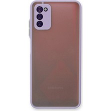 Magicool Samsung Galaxy A03S Kılıf Montreal Silikon Kapak - Mor