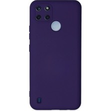 Magicool Realme C25Y Kılıf Nano Içi Kadife Silikon - Mor