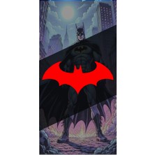Batman Yarasa 13X6CM Jdm Araba-Motor-Laptop Cam Etiket Hologram Seçenekli Etiket Sticker Çıkartma