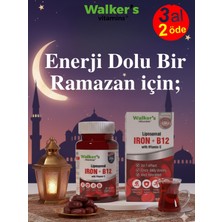 Walkers Lipozomal B12 Demir C Vitamini Methylcobalamin ( Metilkobalamin ) 30 Enerji Kapsül