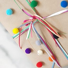 Renklimestore Peluş Ponpon, 1.5 cm 50 Adet Siyah