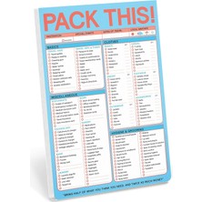 Renklimestore Pack Pad (Pastel Versiyon) – Paket Listesi ve Seyahat Aksesuarı, 15,2 x 22,9 cm