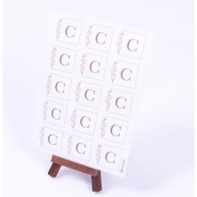 Renklimestore Düğün, Nikah Alfabe Harf Seti, C Harfi, 3,5 cm 30 Adet
