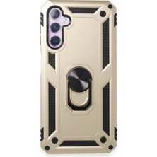 Magicool Samsung Galaxy A14 4g Kılıf Sofya Yüzüklü Silikon Kapak - Gold