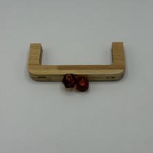 Aynalı Ahşap Burs Kehribar