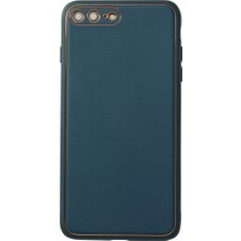 Magicool Iphone 7 Plus Kılıf Coco Deri Silikon Kapak - Mavi