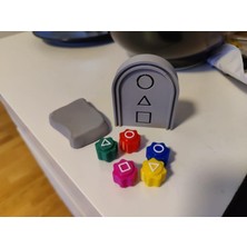 Renklimestore Gonggi 5 Taş ve Uçan Taş Oyunu Renkli Ağır Taşlar Düz Kutu