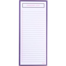 Renklimestore Lacivert Pembe Bakkal Listesi Manyetik Not Defteri