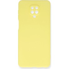 Magicool Xiaomi Redmi Note 9 Pro Kılıf Nano Içi Kadife Silikon - Sarı