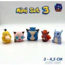 Neptune3D Pokemon Mini Figür Seti 3 (Psyduck, Jigglypuff, Blastoise, Wartortle, Vulpix)