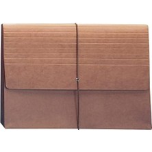 Renklimestore Genişleyen Dosya Cüzdanı, Kapak ve Kordon Kapağı, 13,5 cm Genişletme, Ekstra Geniş Yasal Boyut, Redrope, Kutu Başına 10 Adet (71189)