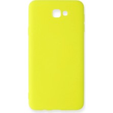 Magicool Samsung Galaxy J7 Prime Kılıf Nano Içi Kadife Silikon - Sarı