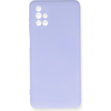 Magicool Samsung Galaxy M51 Kılıf Nano Içi Kadife Silikon - Lila