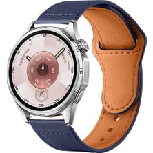 Sneezy Huawei Watch GT6 46mm İle Uyumlu Premium Classic Deri Görünümlü Kordon