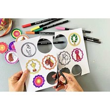 Renklimestore Edding 1200 Ince Uçlu Keçeli Kalem - 20 Parlak Renkli Set - Yuvarlak Uçlu 1 mm