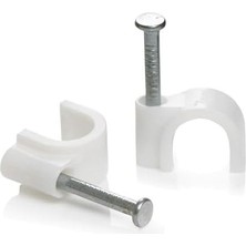 Renklimestore Çelik Çivili Kroşe 8 mm (No:4), Çelik Malzeme, 100 Adet