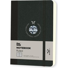 Renklimestore 16 Esnek Notebook, 9X14 Siyah Şerit, Çizgili 192 Sayfa 85GR