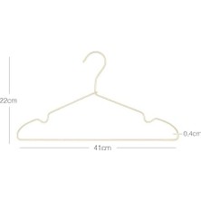 Renklimestore 12'li Altın Renk Metal Giysi Askısı 22 x 41 x 0.4 cm