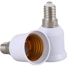 Renklimestore E14 - E27 Duy Dönüştürücü, Abs Plastik, Sıcaklığa ve Korozyona Dayanıklı, Beyaz,
