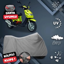 ULTRASHOP Kanuni Popcorn 90 Motosiklet Brandası Arka Çanta Su Geçirmez  Uyumlu Motosiklet Branda