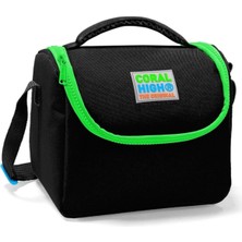 Renklimestore Siyah Yeşil Kız ve Erkek Çocuk Yalıtımlı Beslenme Çantası