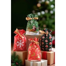 Renklimestore Yılbaşı Ağacı Yılbaşı Hediyelik Kese 8'li Büyük