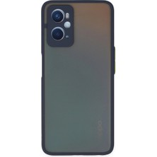 Magicool Oppo A96 Kılıf Montreal Silikon Kapak - Lacivert