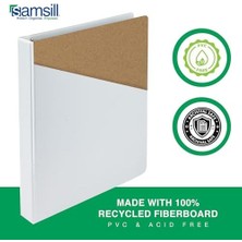 Renklimestore Economy View Yuvarlak Halkalı Ciltleme Beyaz, 12 Adet 2,54 cm Beyaz