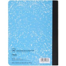 Renklimestore Kompozisyon Defterleri, 6'lı Paket, Geniş Çizgili Kağıt, 7-1/2 "x 9-3/4", 100 Yaprak, Çeşitli Parlak Renkler (950054-ECM)