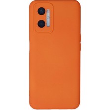 Magicool Oppo A96 Kılıf Nano Içi Kadife Silikon - Turuncu