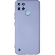 Magicool Realme C25Y Kılıf Nano Içi Kadife Silikon - Lila