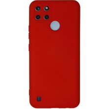 Magicool Realme C25Y Kılıf Nano Içi Kadife Silikon - Kırmızı