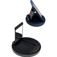 Renklimestore Sabitleyici Telefon Tablet Tutucu Stand Aynalı Açılır Kapanır Kapaklı (Siyah)