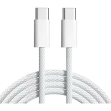 Renklimestore 15/16 Type-C Pd, Örgülü Hızlı Şarj Kablosu 1m